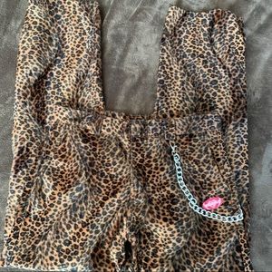 ‼️SOLD‼️O-Mighty Leopard Chain Pants